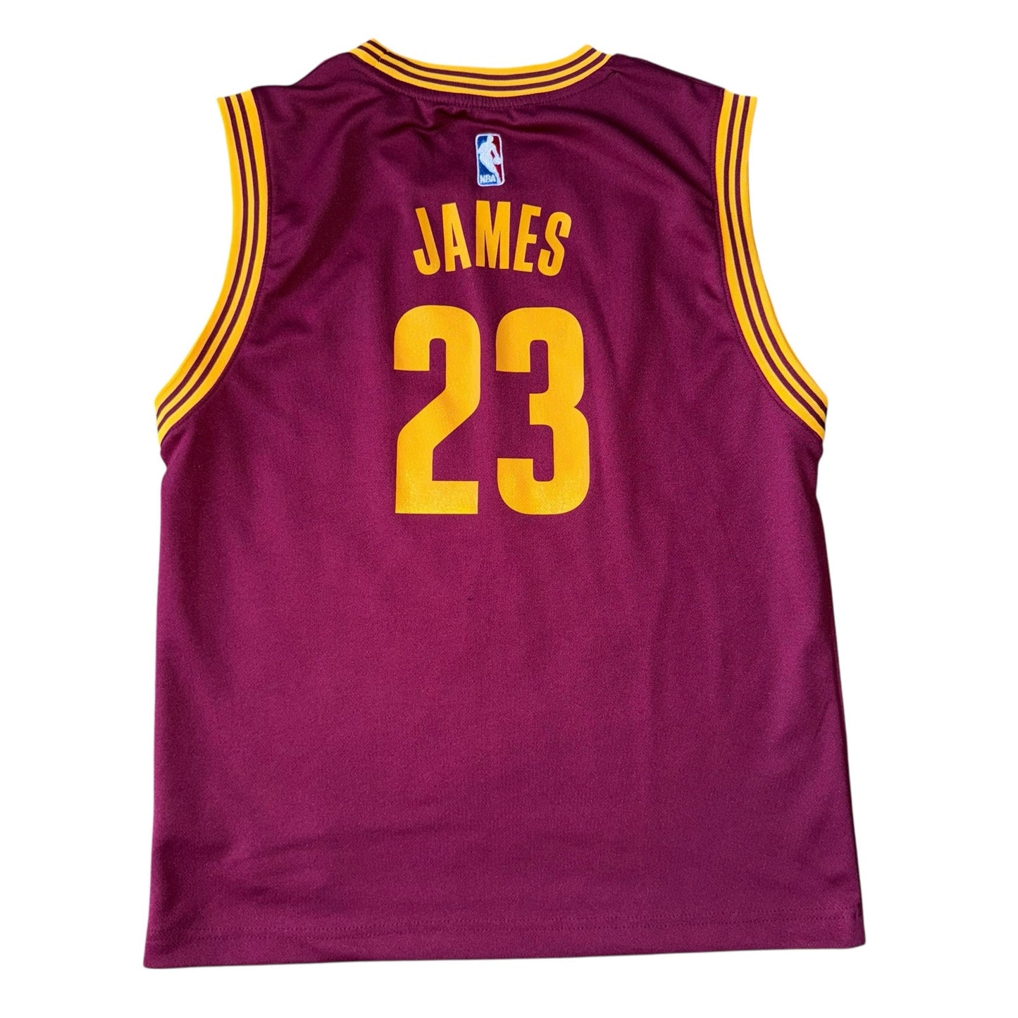 LeBron James #23 Cleveland Cavaliers Burgundy Jersey - Kids Large