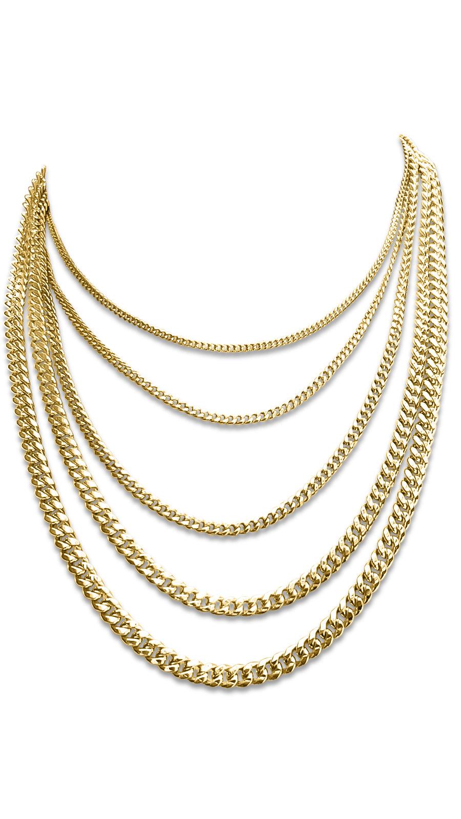 10K Yellow Gold Miami Cuban Link Chain
