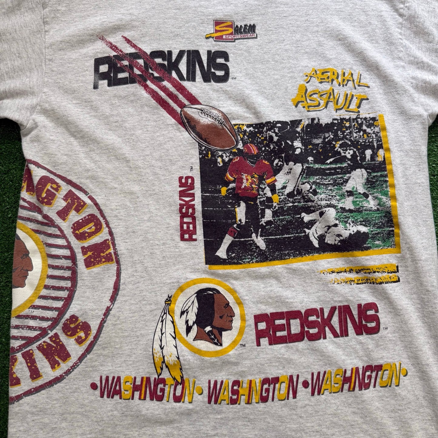 Washington Redskins Vintage Salem AOP T-Shirt Large