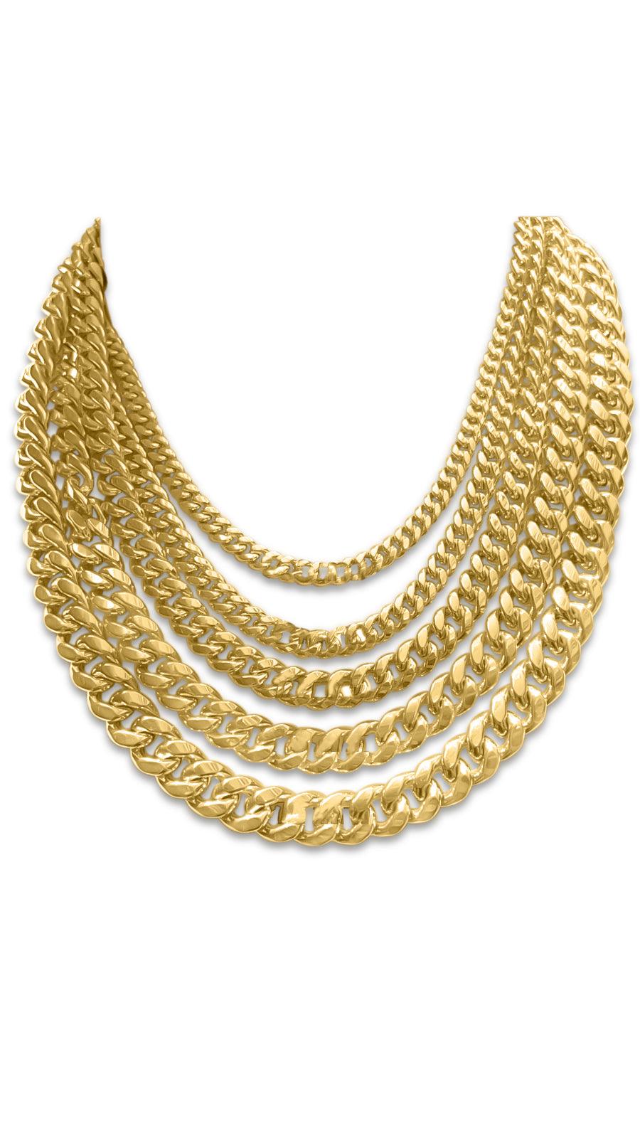 10K Yellow Gold Miami Cuban Link Chain