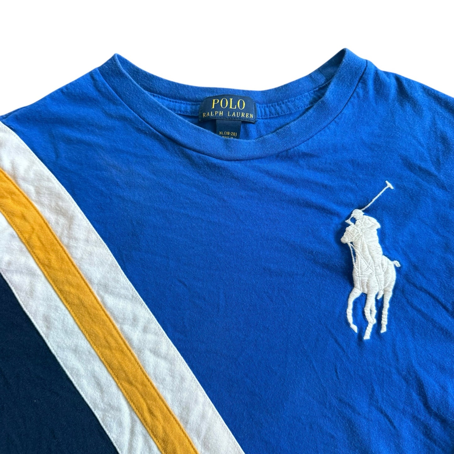 Blue Polo Ralph Lauren Logo T Shirt Youth -XL