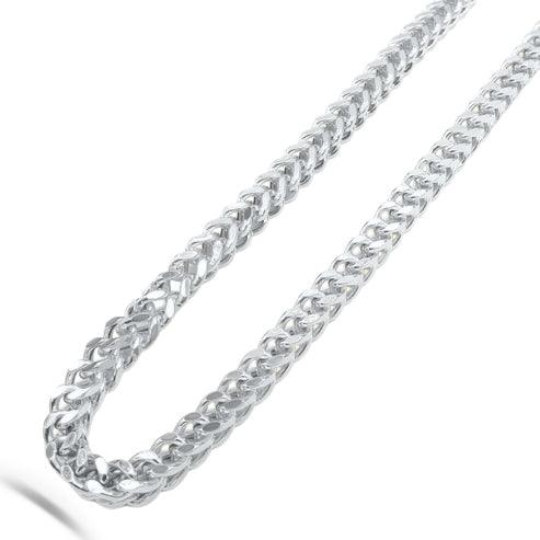 10K Gold- Solid Franco Chain (White Gold)