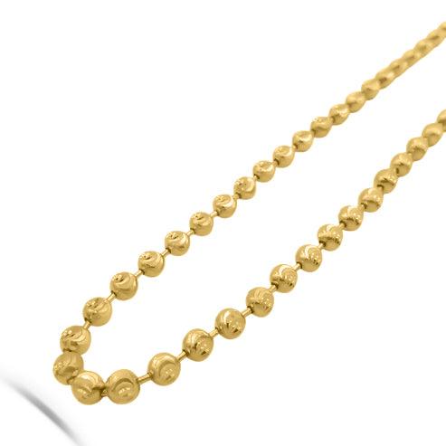 10K Gold- Moon Cut Chain