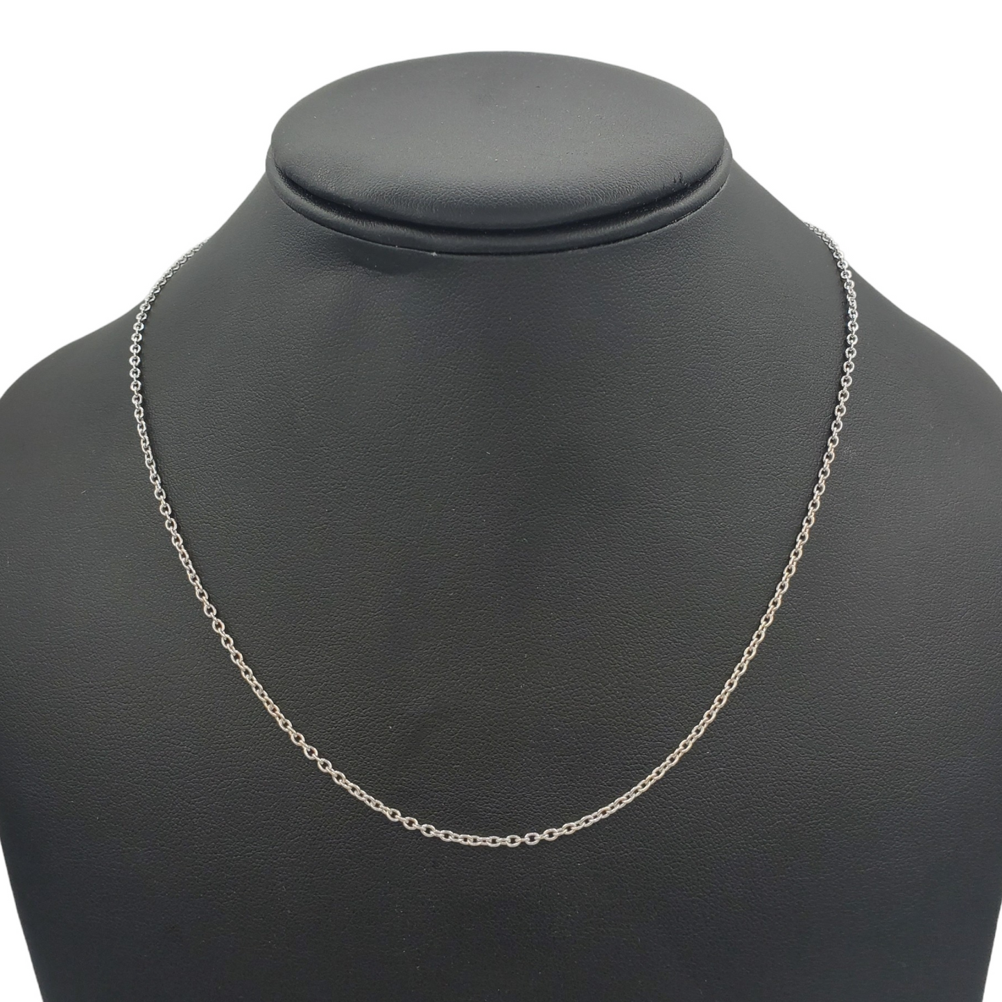 14K Gold- Rolo Chain (White Gold)