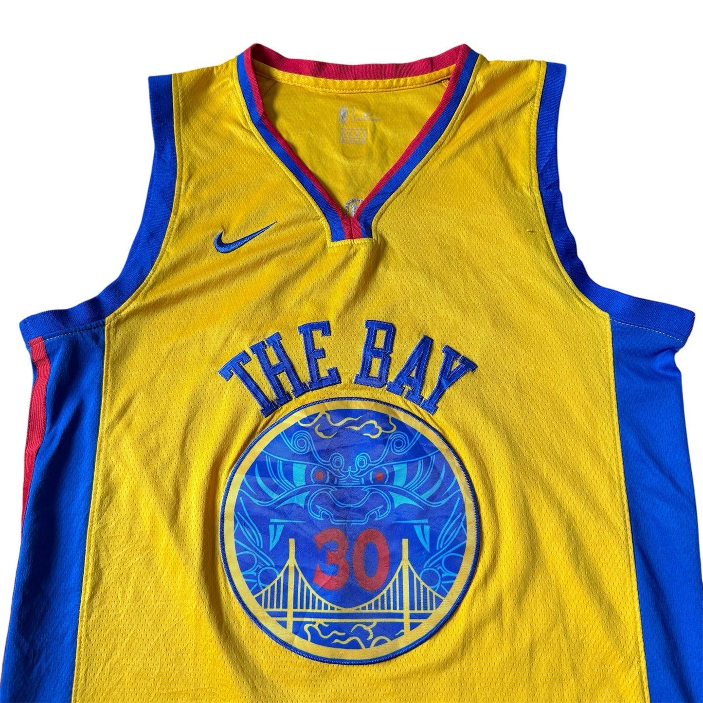 Steph Curry Golden State Warriors Yellow #30 Nike Jersey - Large