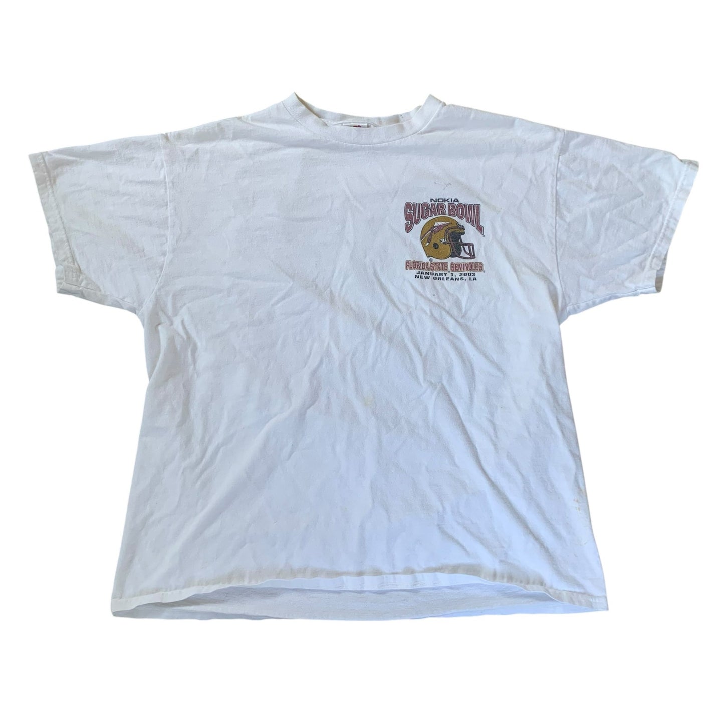 Florida State University FSU Vintage 2003 Nokia Sugar Bowl T-Shirt -XL