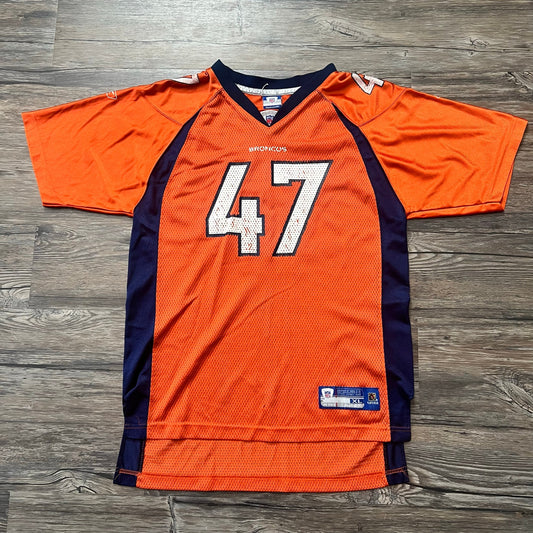 Denver Broncos Kids #47 John Lynch Jersey XL