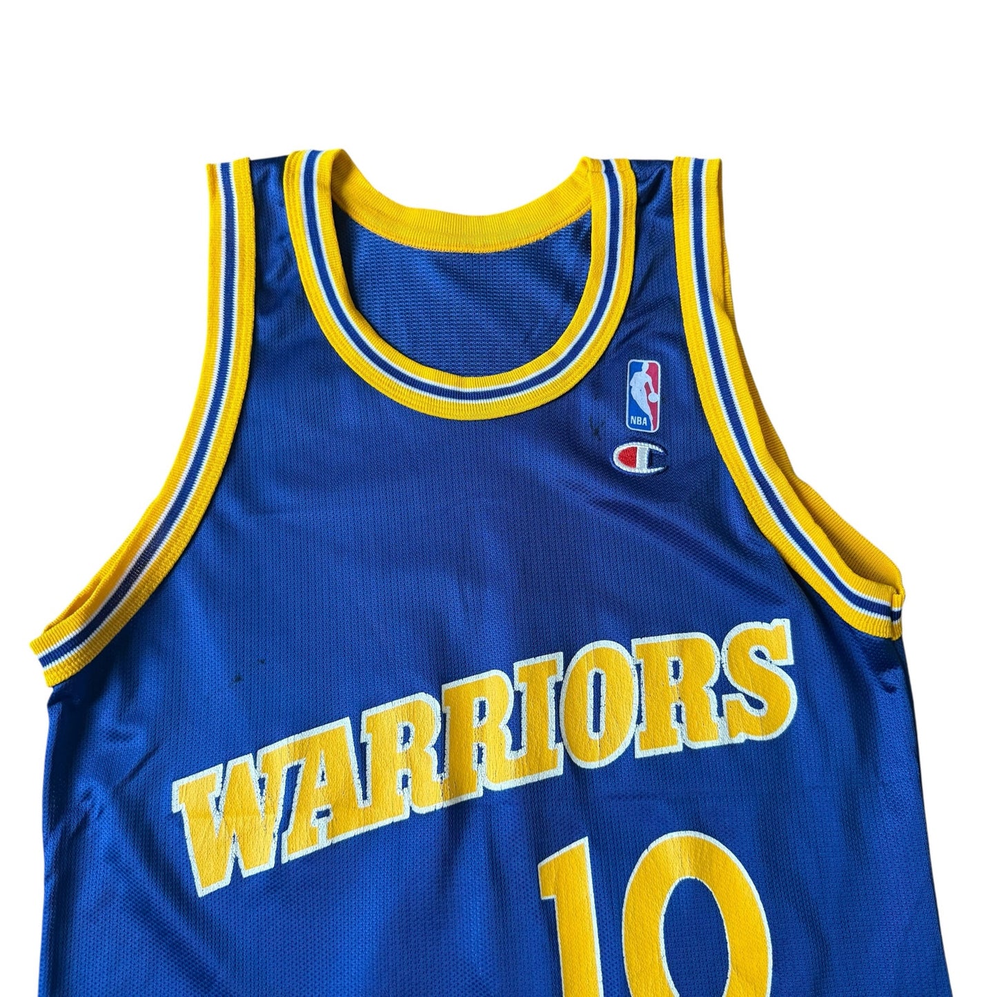 Golden State Warriors Tim Hardaway #10 Vintage Champion Jersey - Medium 40