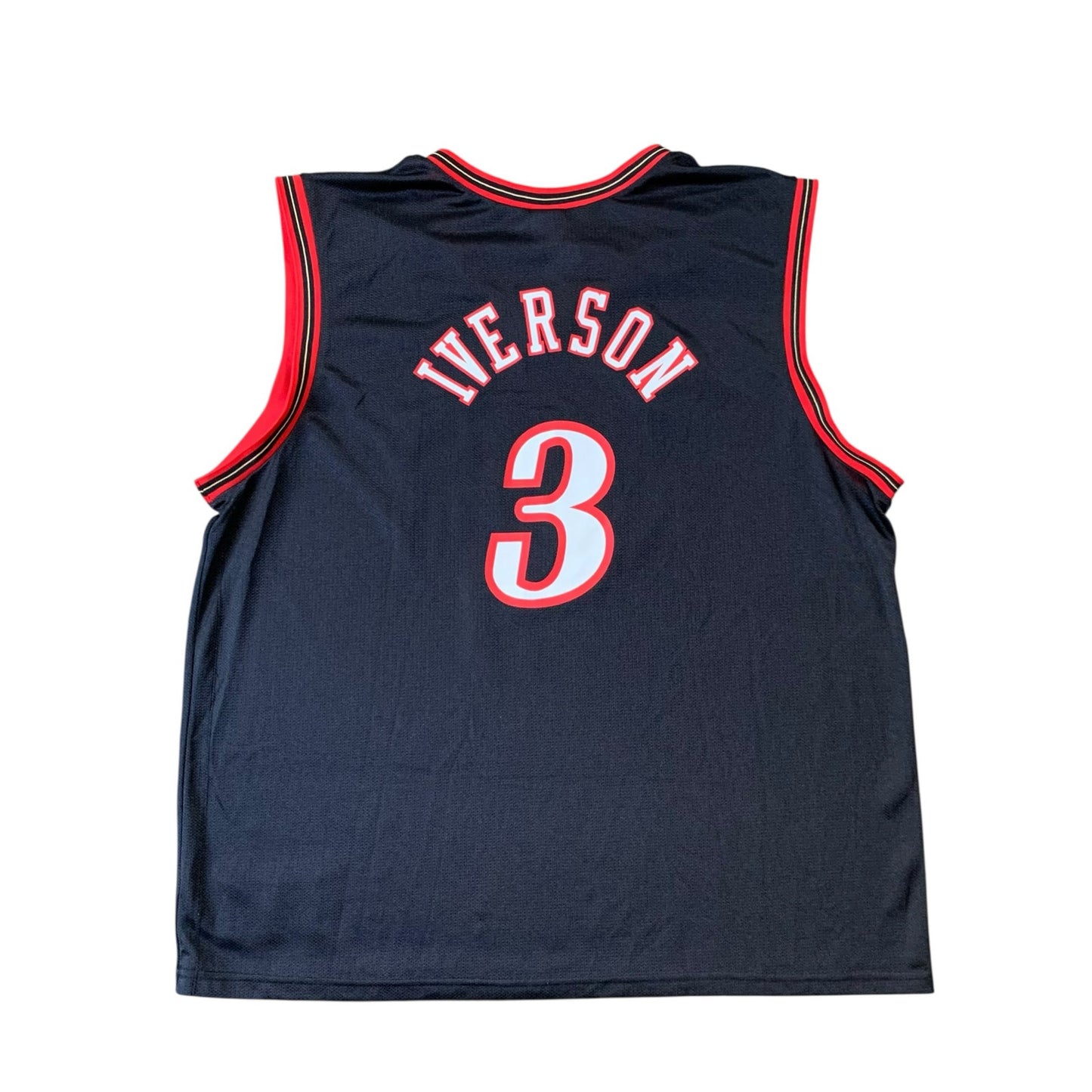 Philadelphia 76ers Allen Iverson #3 Vintage Champion Jersey Sixers - Large