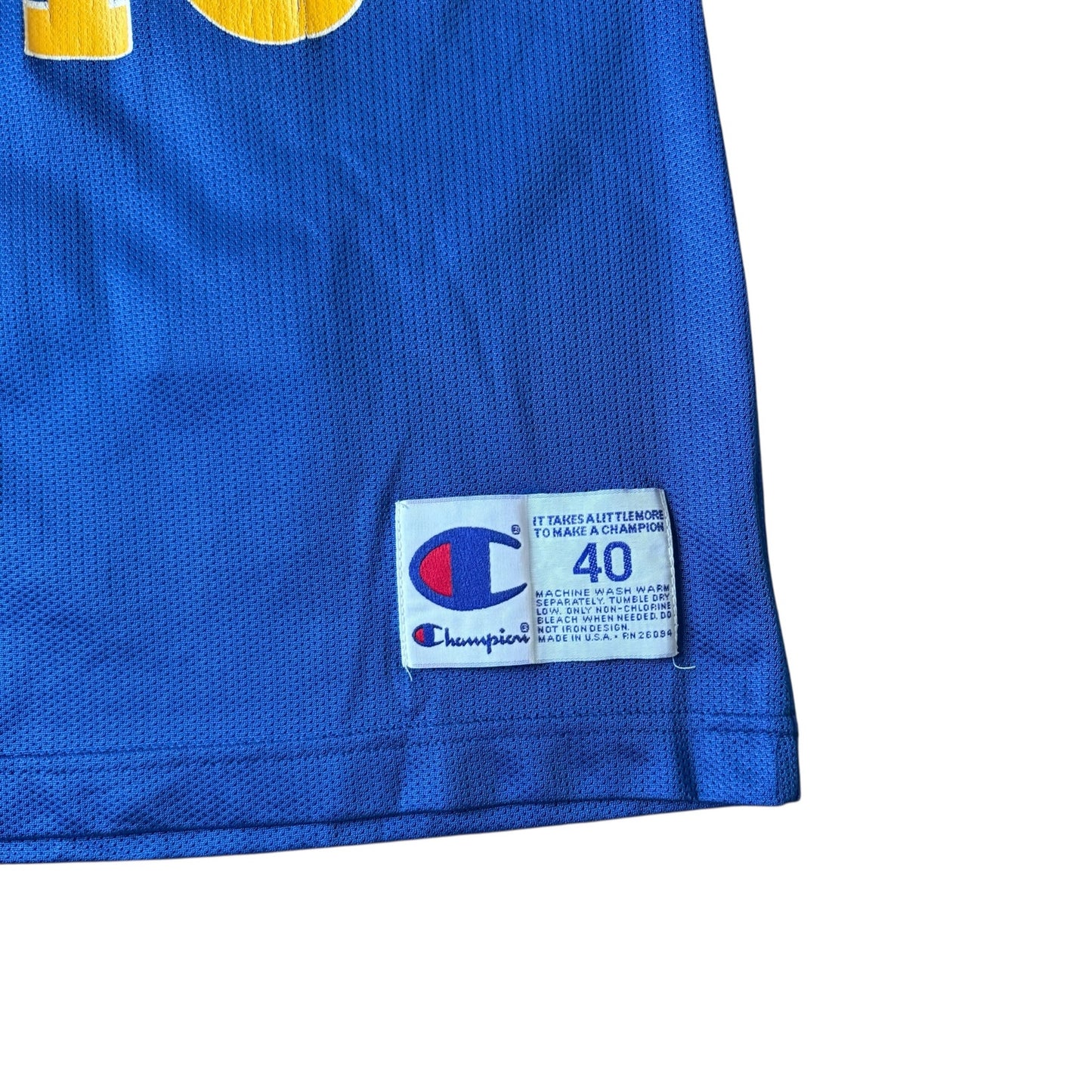 Golden State Warriors Tim Hardaway #10 Vintage Champion Jersey - Medium 40