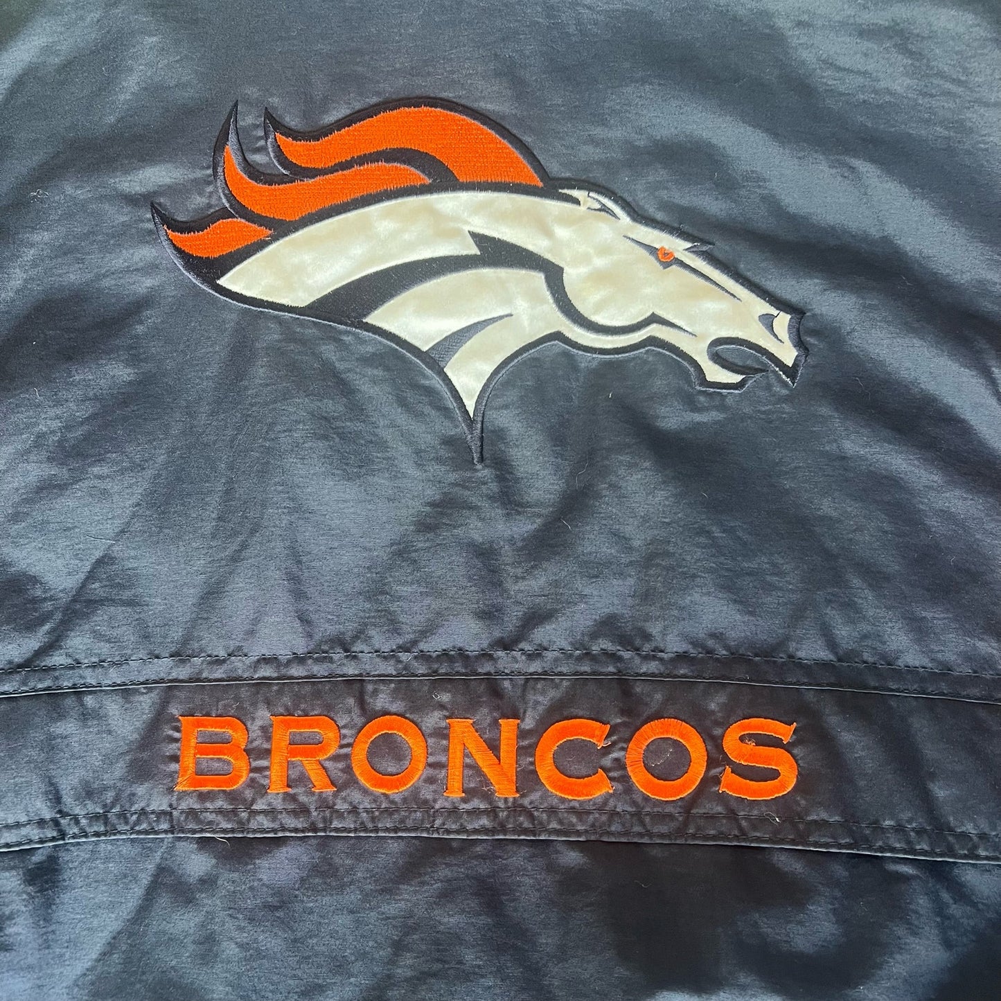 Denver Broncos Logo Athletic Vintage Puffer Jacket