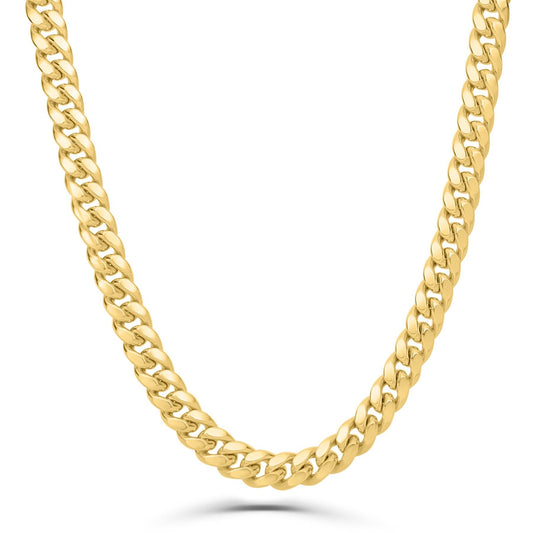 10K Yellow Gold  Miami Cuban Link Chain