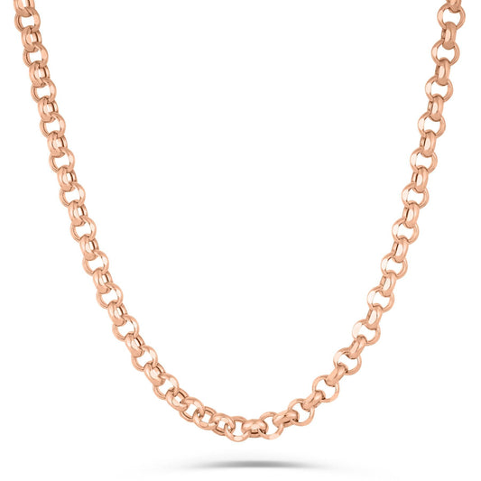 14K Gold- Rolo Chain (Rose Gold)