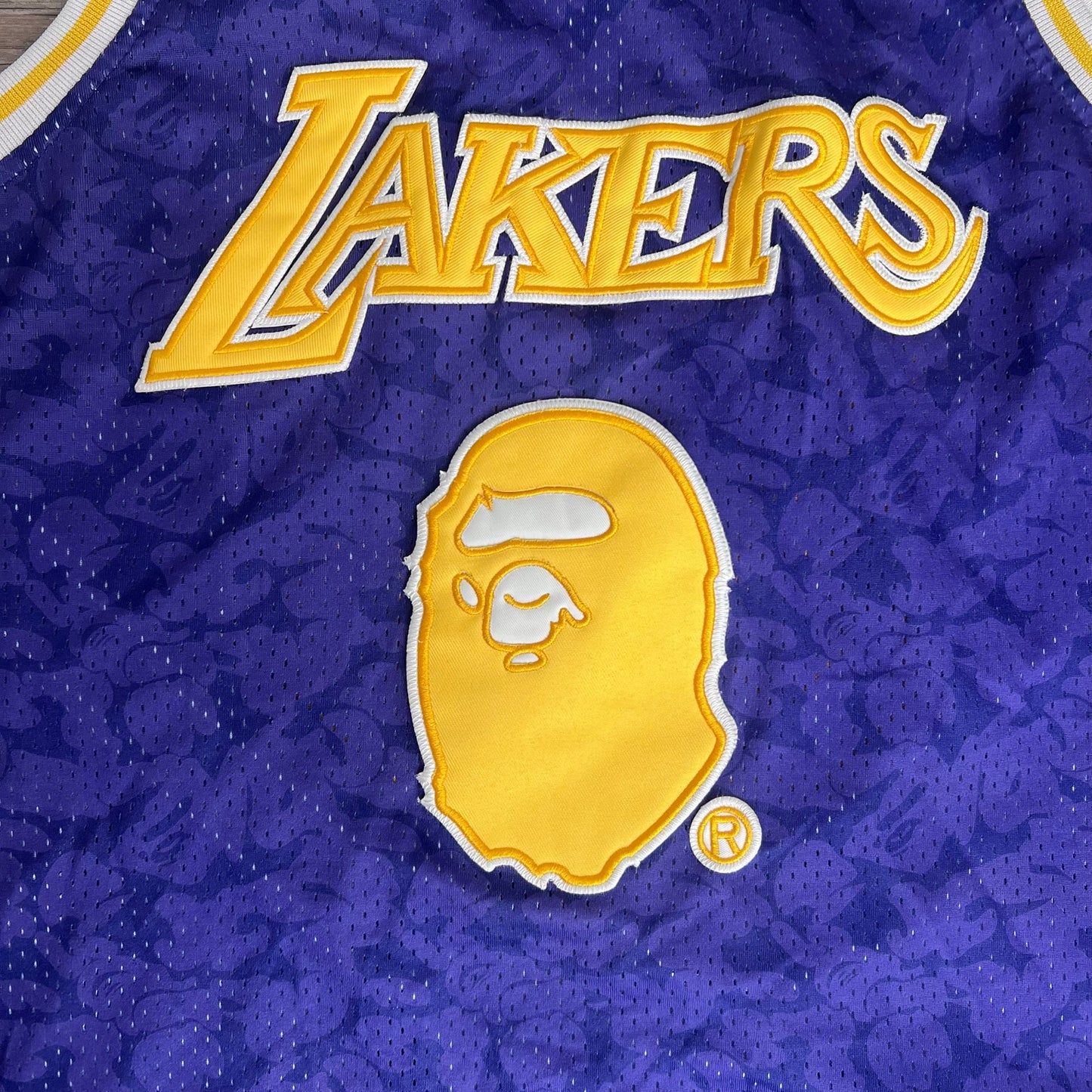 Los Angeles Lakers Bape Jersey Purple #93