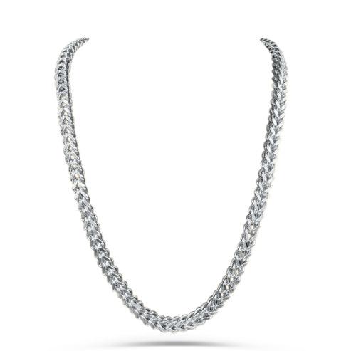 10K Gold- Solid Franco Chain (White Gold)