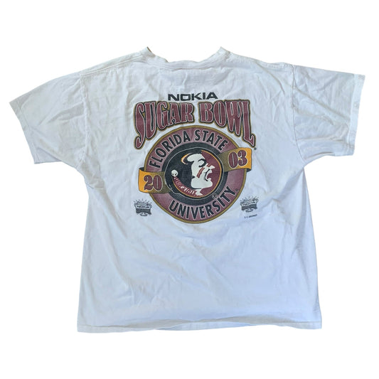 Florida State University FSU Vintage  2003 Nokia Sugar Bowl T-Shirt -XL