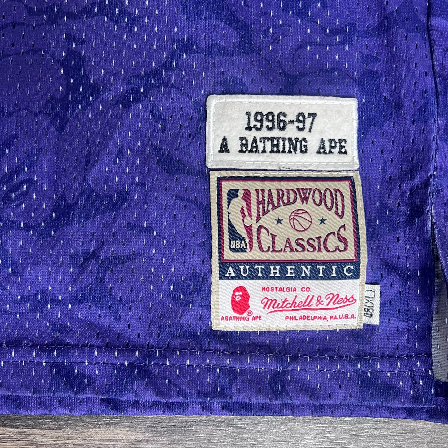 Los Angeles Lakers Bape Jersey Purple #93