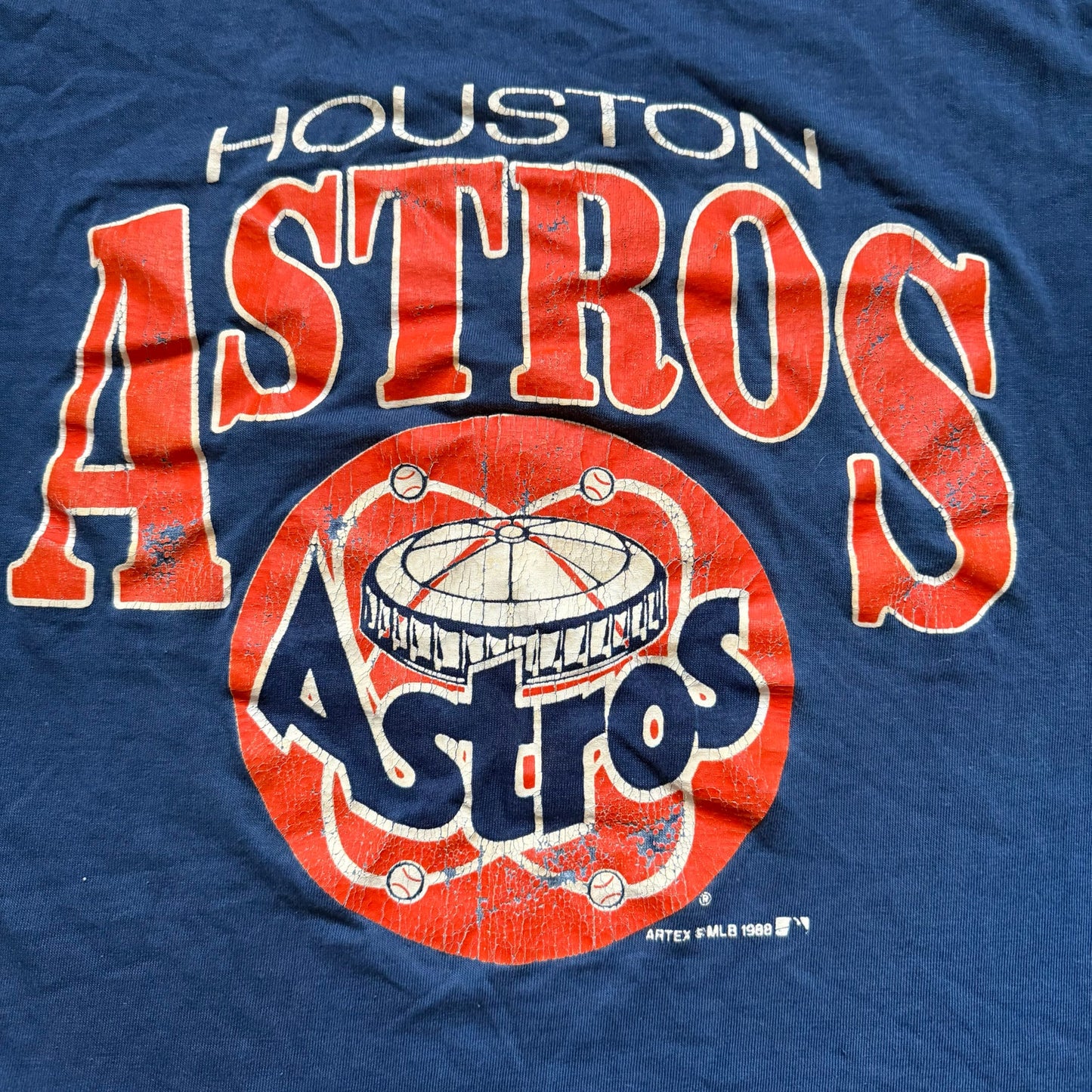 Houston Astros Vintage Graphic T-Shirt 80s - Men's Large