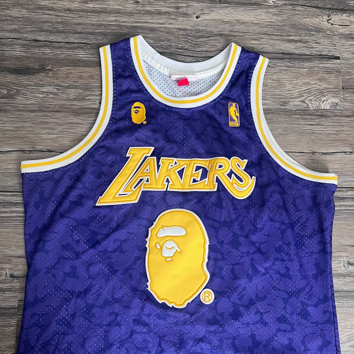 Los Angeles Lakers Bape Jersey Purple #93