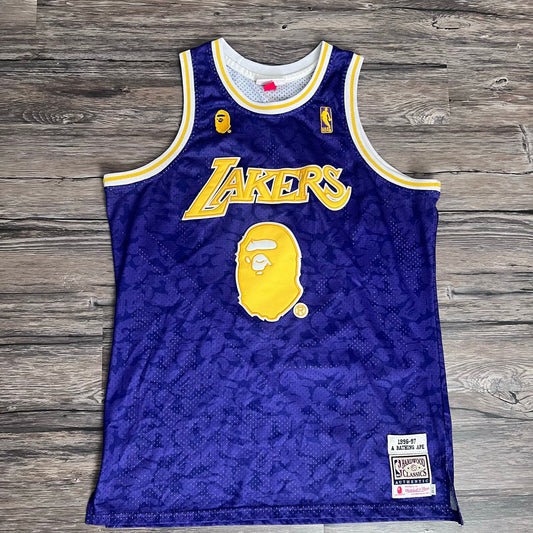 Los Angeles Lakers Bape Jersey Purple #93