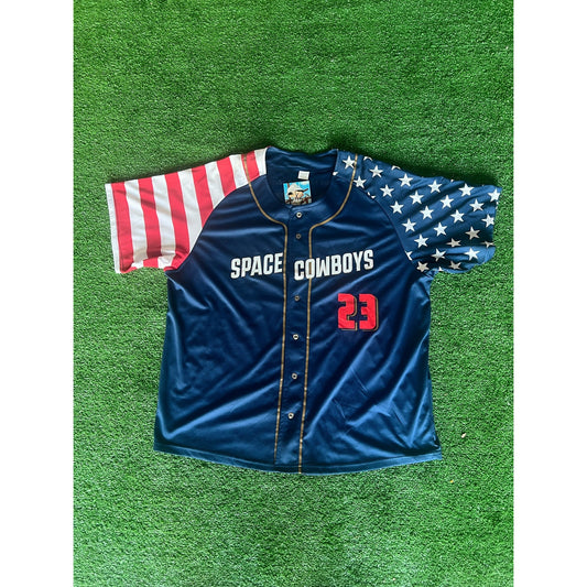 Sugar Land Space Cowboys Patriotic Jersey 4th July Red/White/Blue XL