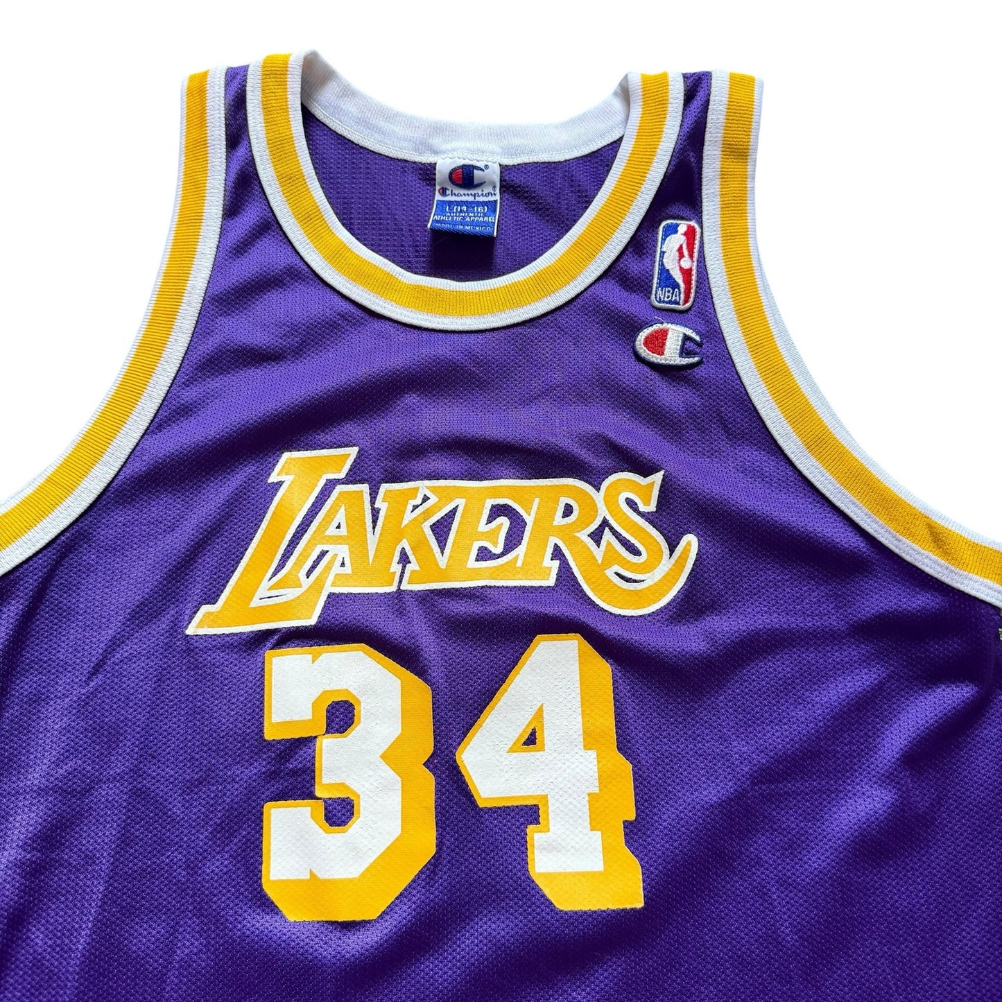 Shaquille O’Neal #34 Vintage Champion Jersey Purple - Boys 14-16 large